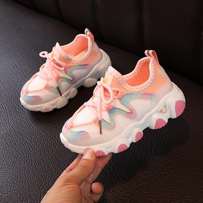 Toddler Baby Gradient Color Children Sports Shoes Soft Running Mesh Breathable Shoes Boys Girls Shoes Fashion Sneakers