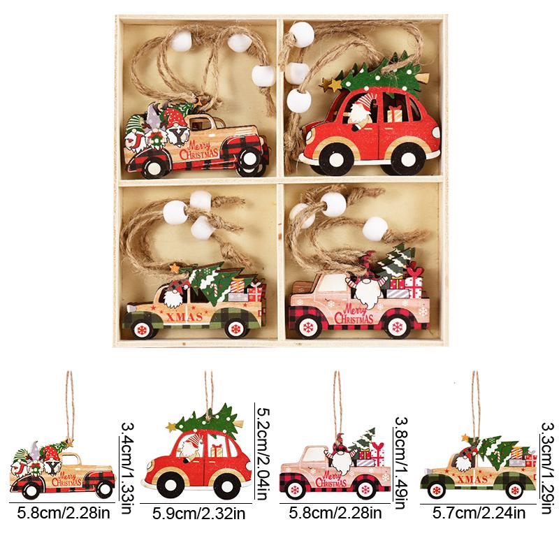 Christmas Gingerbread Man Wooden Pendants Xmas Tree Hanging Oranment 2024 Noel Navidad Decorations for Home New Year Kids Gift
