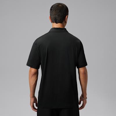 Men's Jordan Polo Shirts Men's Black Lapel Moderate