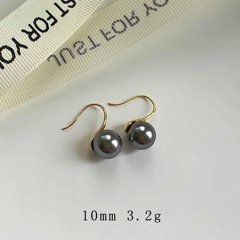 Pearl earrings women s niche unique earrings new earrings fashion commuter ear hooks high-end temperament earrings