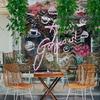 Artificial Hanging Green Radish Fake Rattan For Home Garden Wall Wedding Party Decoration