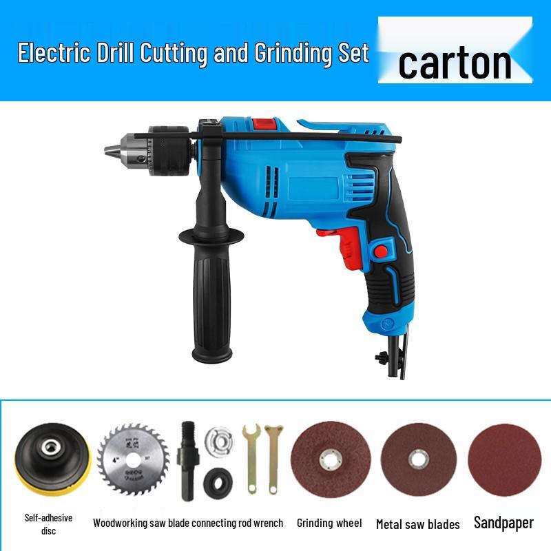 Multifunctional Electric Impact Drill & Screwdriver: 220V Handheld Pistol Grip for Household Use