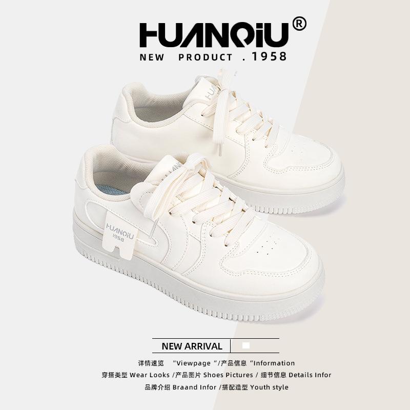 Global Explosion Round Head Versatile Little White Shoes Women's ZHQ1238 Summer New Student Women's Shoes Platform Casual Board Shoes
