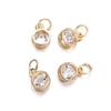 10Pcs/lot Alloy Gold Silver Color Rhinestone Hearts Charms For Earrings Necklaces DIY Love Charms Jewelry  Making Accessories