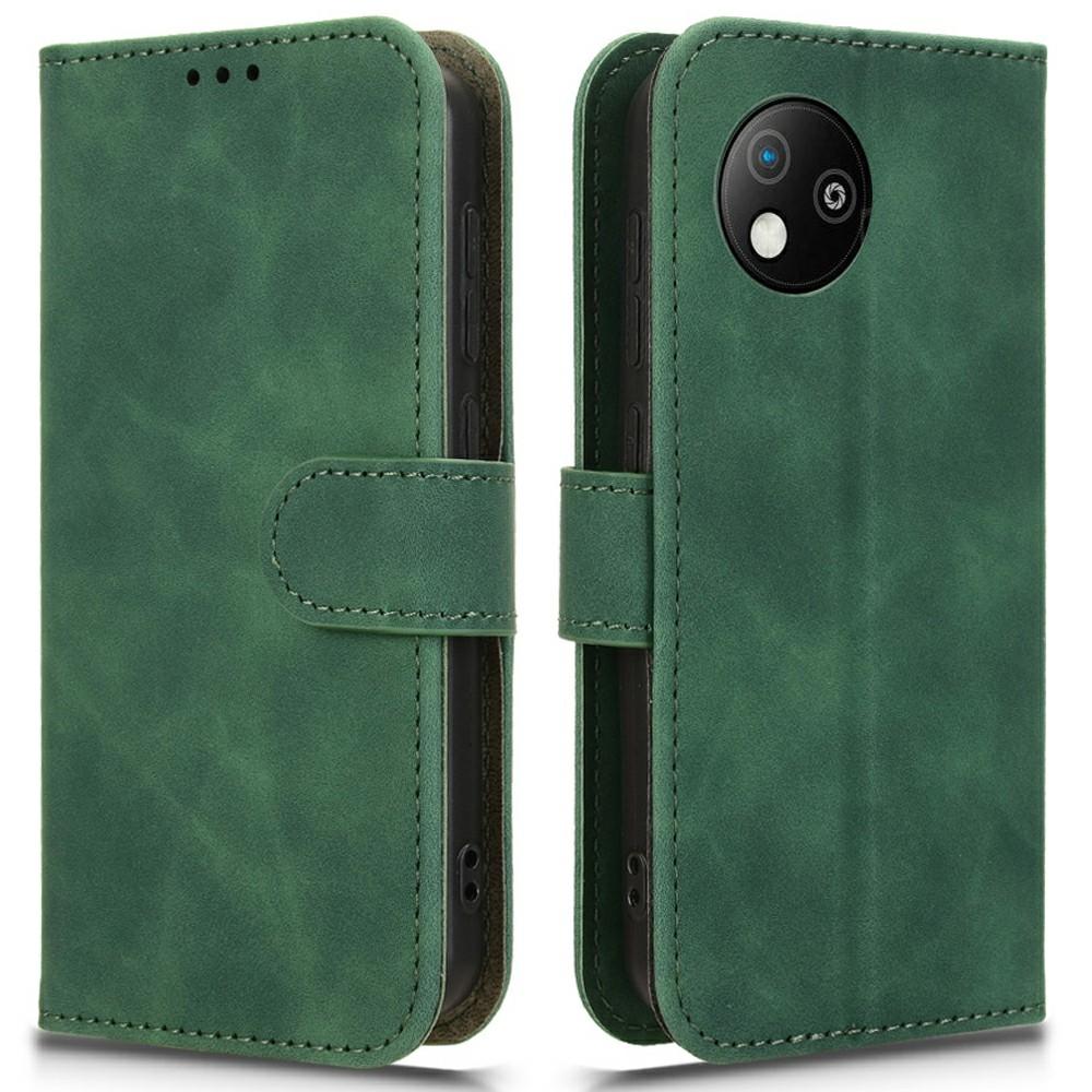 For ZTE Blade A35 Lite Leather Case Skin-Feel Anti-Drop Wallet Flip Phone Cover