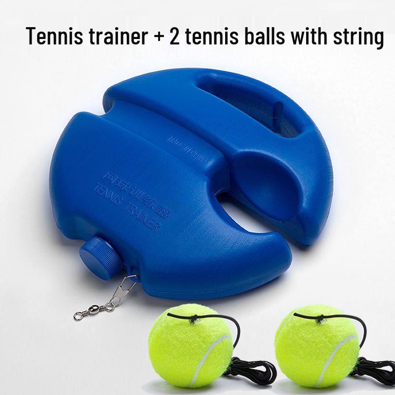 Solo Tennis Trainer Set with Rebound Base & String