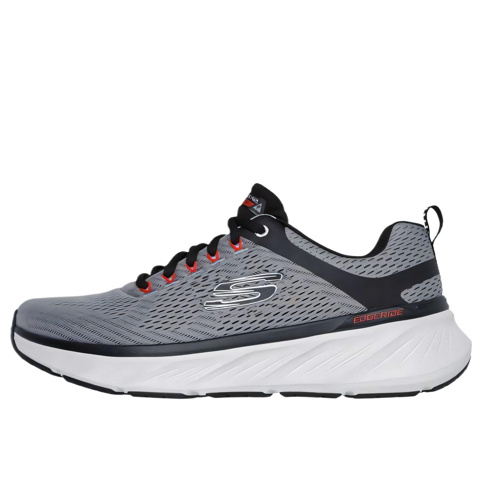 Skechers Edgeride Contention Comfortable Fashion Versatile Trendy Low-Top Casual Shoes Men sneakers Black 232843-CCBK 39.5
