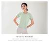 Women's Quick-Dry Breathable Yoga T-Shirt - Slim Fit, Short Sleeve Fitness Top
