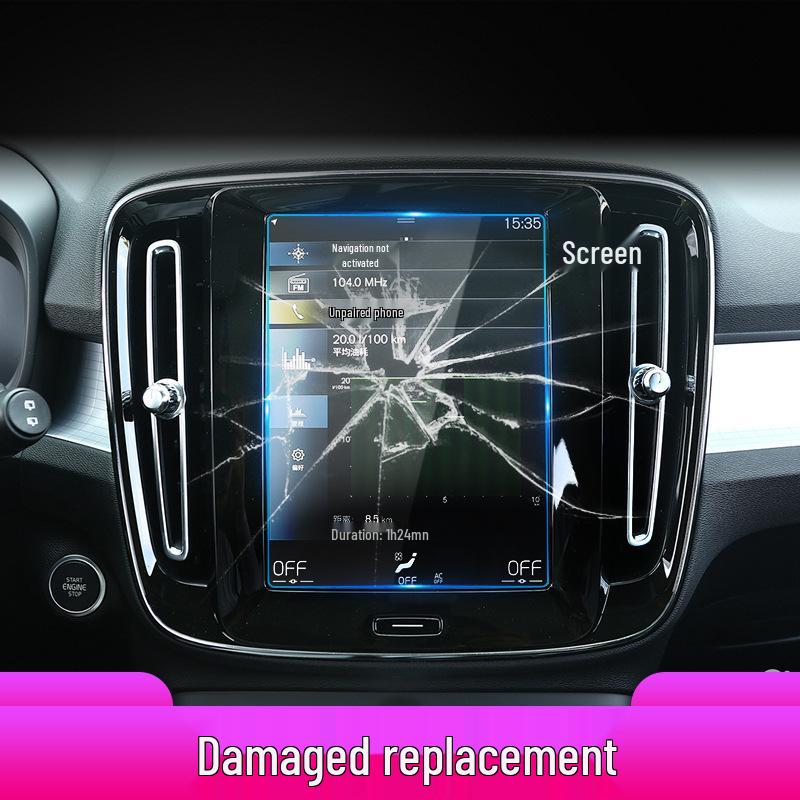 Volvo XC40, V40, and S60L Navigation Screen Protector Dashboard Film for 26 Models