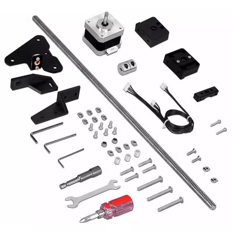 3D-skriverdeler for Ender 3 Dobbel Z-akse Oppgraderingssett DIY-sett Med Skrue Steppermotor for Creality Ender 3 V2 Ender 3 Pro CR10