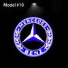 2 Pezzi LED Styling Auto Luci di Benvenuto per Portiera Accessorio Emblema per Mercedes Benz AMG W205 C300 W203 W206 W108 W124 W126 W140 W168 W169
