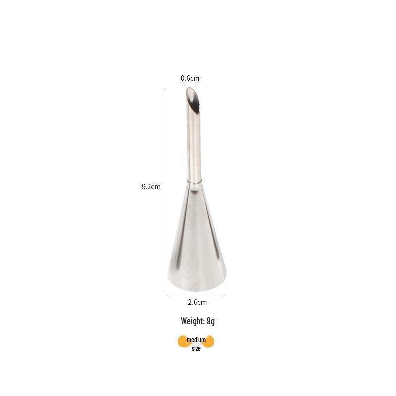 Stainless Steel 430 Piping Tips Set for Cream Puffs – Small/Medium Cake & Flower Baking Tools