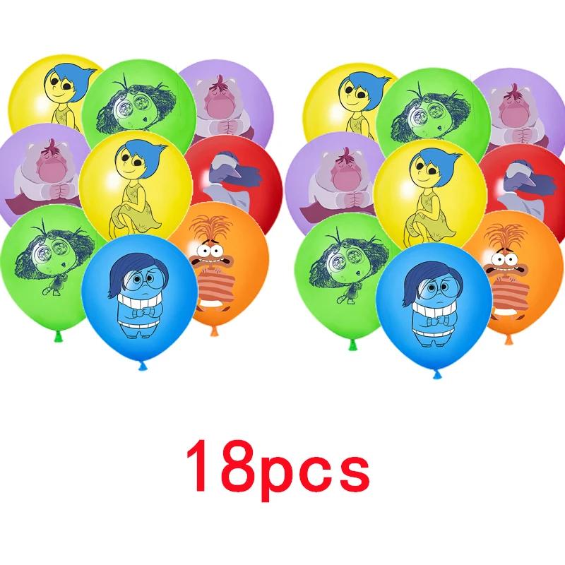 Inside Out 2 Decorațiuni Petrecere de Ziua de Naștere Temă Desen Animat Kit Veselă Baloane Bucurie Tristețe Accesorii Copii Băiat Fată Cadou Jucării