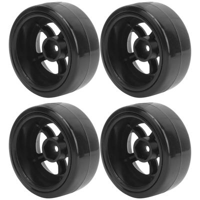 4Pcs 63mm RC Rubber AntiSkid Tires Drift Tyres Replacement Fit for WPL D12 1/10 RC Car