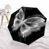 1pc Butterfly Print Automatic Umbrella - 8-Rib Foldable Design, Outdoor Adventures, and Family Celebrations yy250829032