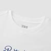 Semir Women's Summer Letter Tee & Denim Suspender Set