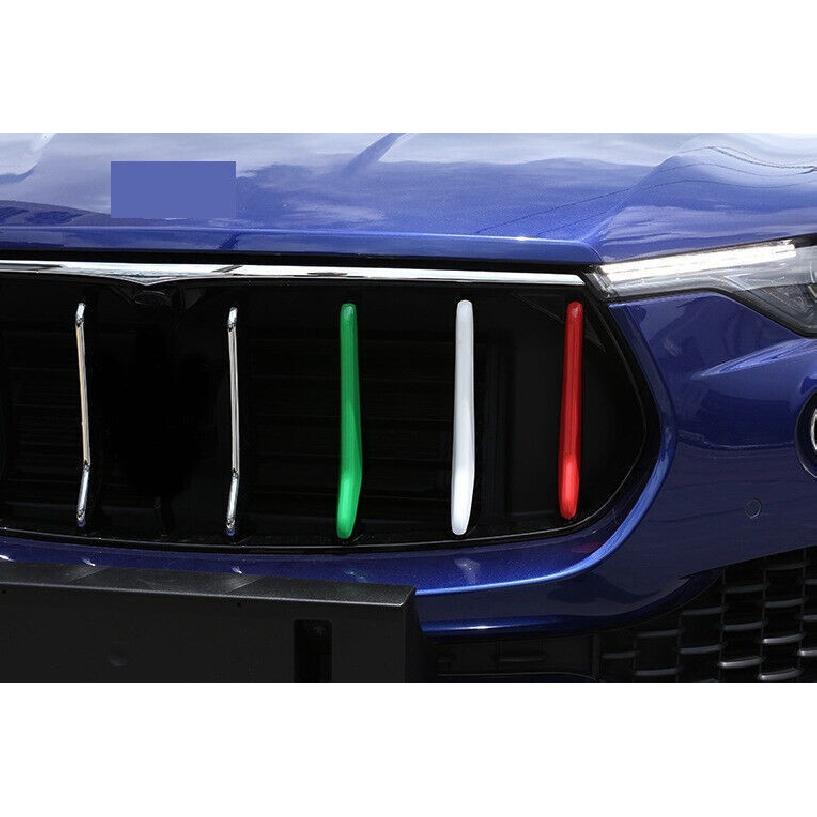 For Maserati Levante 2017-2024 ABS 3-Colors Front Grille Grill Mesh Strip Cover