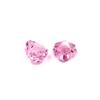9A Pink Heart-Shaped Synthetic Gemstone with Ice Flower Cut for DIY Jewelry