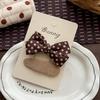 Korean Pearl Bow Rhinestone Love Hairpin Hair Ring High-end Temperament Does Not Hurt The Side of The Hair The Girl's Hairpin