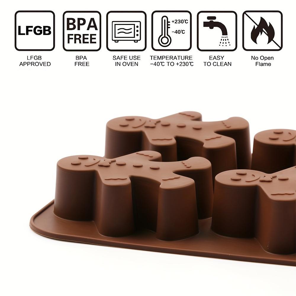 Chocolate Mould Handmade Candy Jelly Pudding Mold Flower Snowman Shape Silicone Moulds Baking Tool for kitchen Accessories