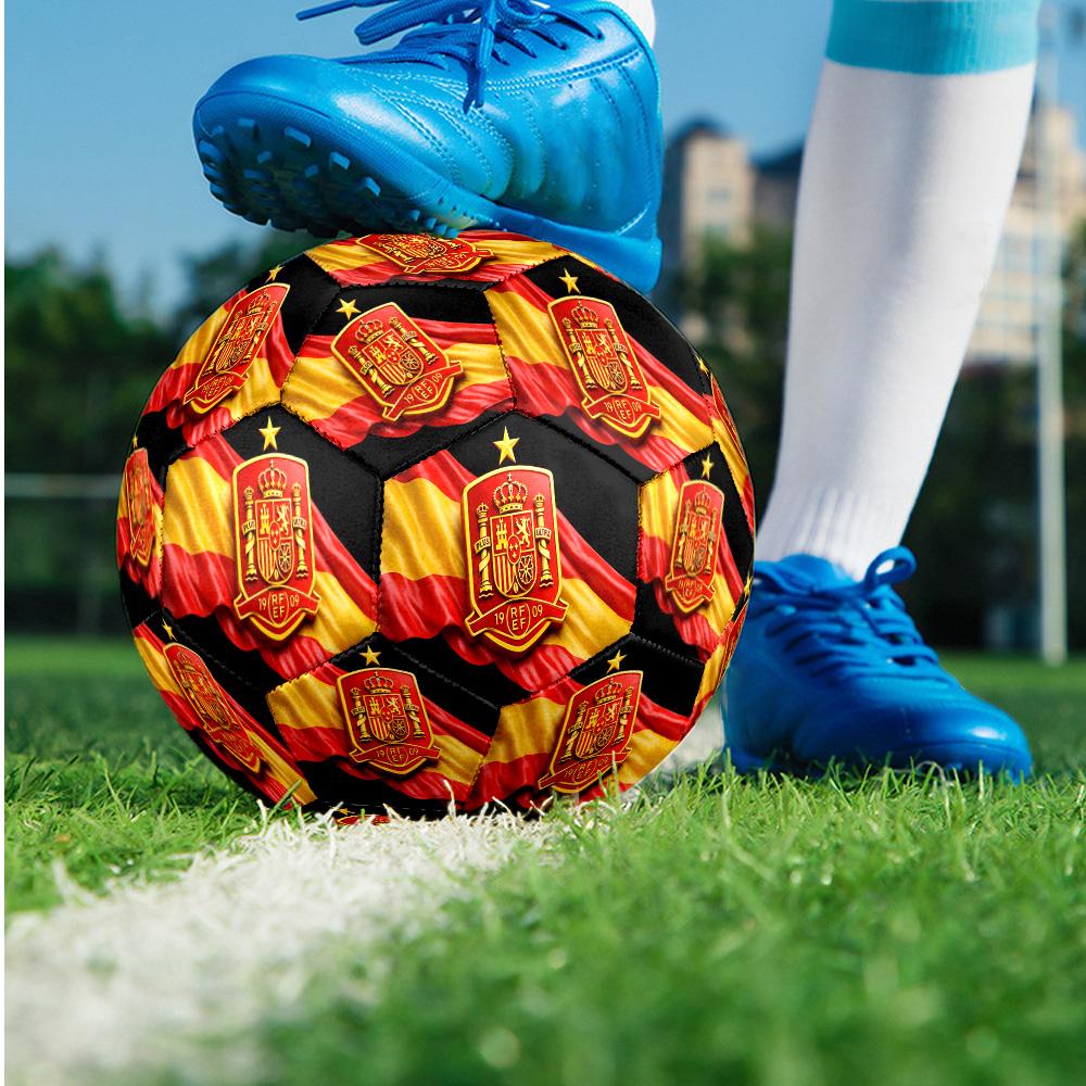 Squadra di calcio Tema Taglia 5 Pallone da Calcio da Partita Professionale per Esterno Pallone Morbido da Allenamento