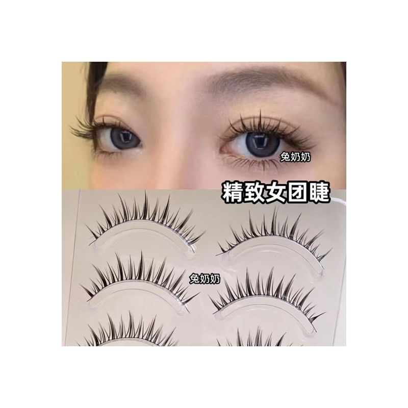 Mogugu - Set mit 5 Paar: Natürliche, zarte künstliche Wimpern