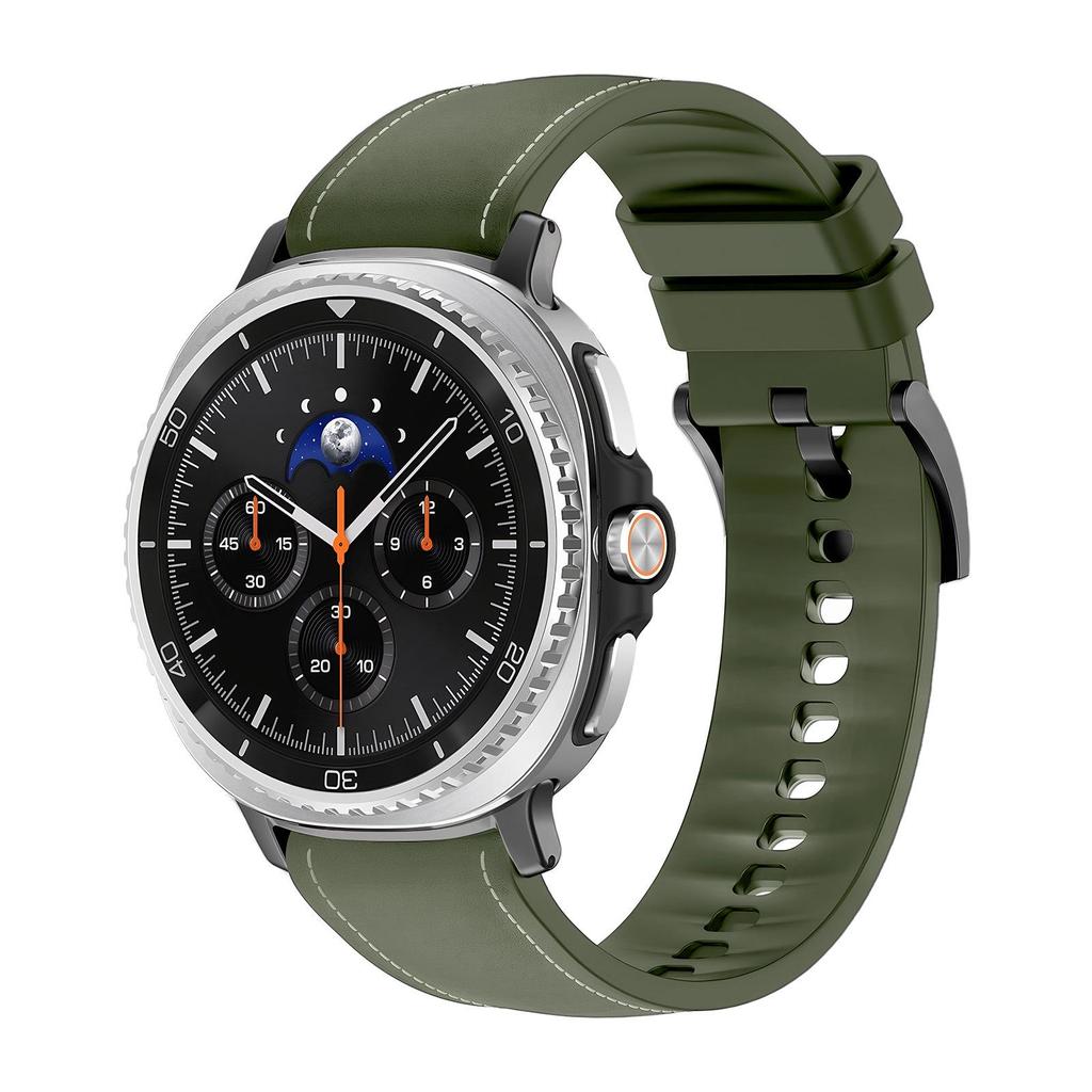 Compatible Leather & Silicone Strap for Samsung Galaxy Watch 8/8 Classic