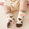 Baby Anti Slip Floor Sock Newborn Footwear Spring Autumn Middle Tube Sock Boy Girl Soft Cotton Cartoon Socks Kids Cartoon Sock