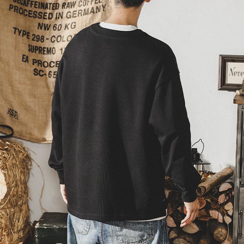 Американский 30G Тяжелый свитер мужской осенний трендовый бренд британский джентльмен — фото 3