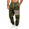 Europäische und amerikanische Herren Freizeit Sport Neue Samt Locker Sport Hose Gurtband Gestreifte Kordel Herren Jogginghose