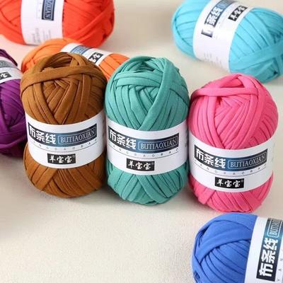 1PC Filato per Maglieria per T-shirt Per Borsa Tessuta Cappello Pantofole Sottobicchiere Coperta Filo Poliestere Morbido Filato per Uncinetto Filato di Stoffa Morbida