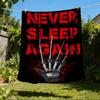 1pc Never Sleep Again Outdoor Flannel Blanket, Lightweight Warm Cozy for Travel Camping Office Soft Polyester Fabric