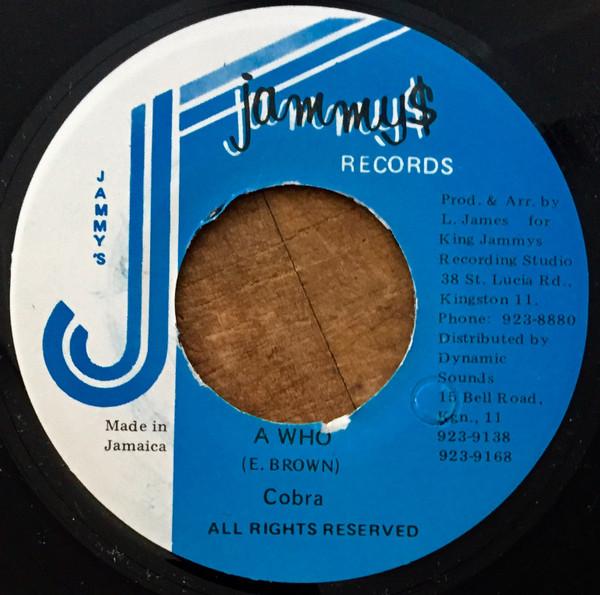 

7inch Record MAD COBRA - A Who NONE Jammy s Records Jamaica Reggae, Ska & Dub Used
