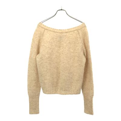 MACPHEE Jamiesons vilna ražots Japānā Adījums ar garām piedurknēm S bēšs džemperis Sieviešu Lietots