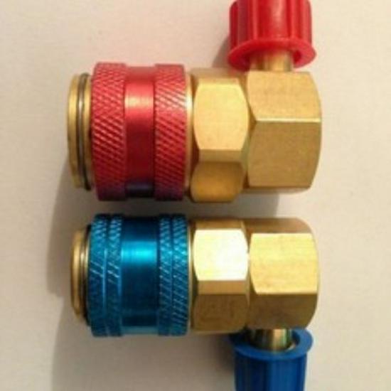 R134A 90° Quick Connect QC-15LH for Car A/C Refrigerant Charging