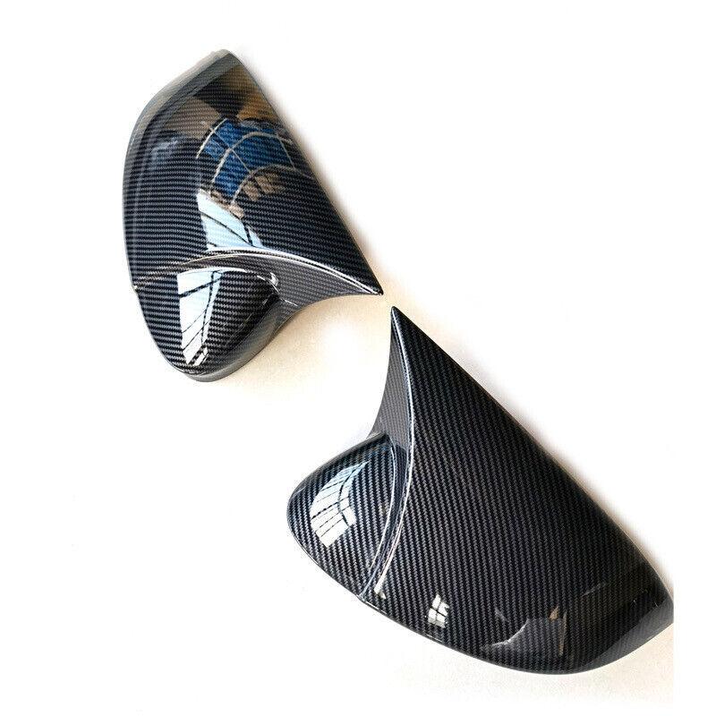 2x Glossy Black Side Wing Mirror Cover For Volkswagen Golf 8 MK8 GTI GTD GTE TSI TDI R -2022 Side Rear View Mirror Cap