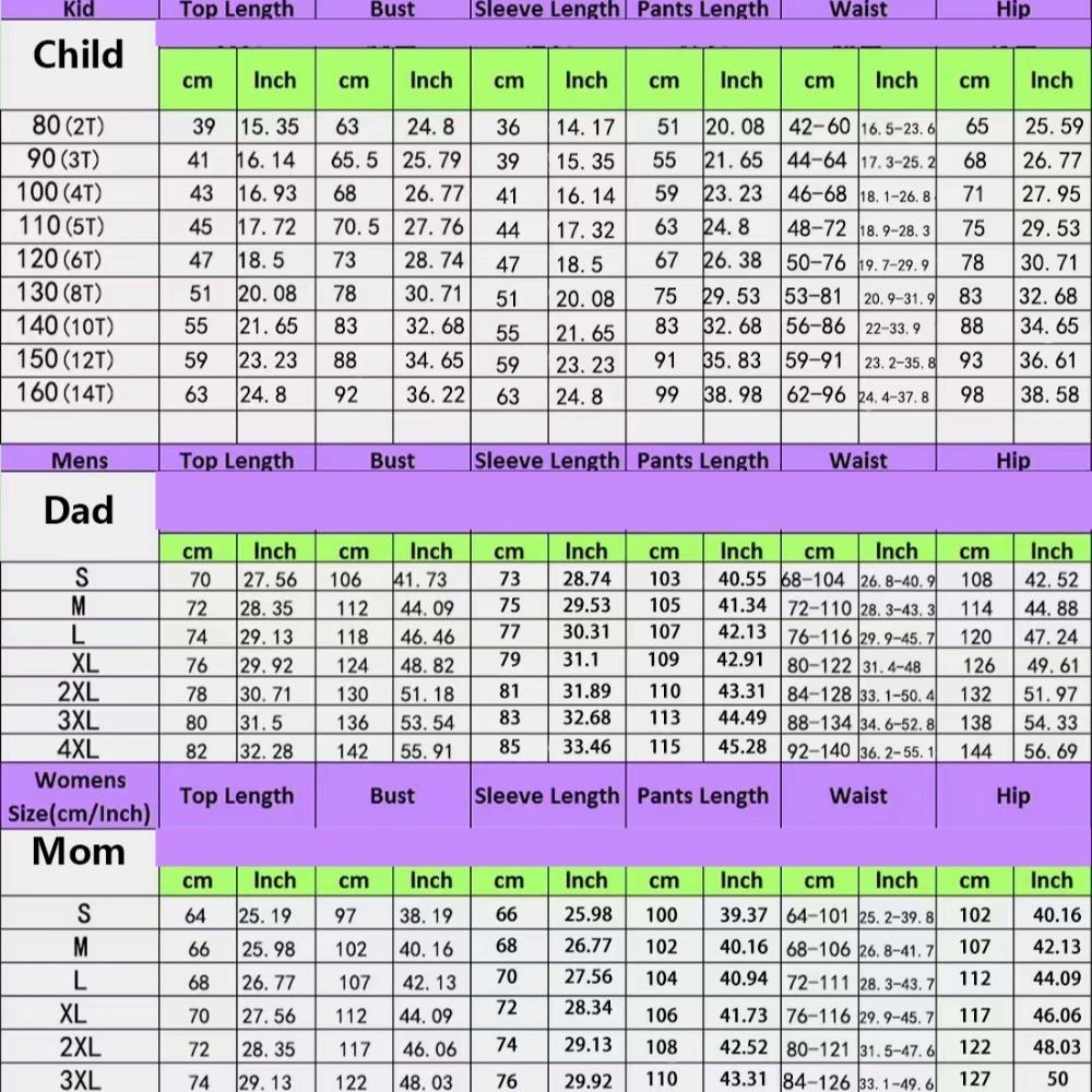 Nachtwäsche Familie Passende Pyjamas Erwachsene Kind Pyjama Set 2023 Neu Weihnachten Schlafbekleidung