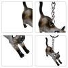 Cat Keychain Bag Pendant Unique Pet Memorial Gift Lightweight Versatile for Kids Adults Hair