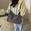 2025 New Shoulder Underarm Bag Women's Bag Trendy Versatile Simple Fashion Korean Version Large Capacity Messenger Canvas Bag