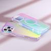 Laser Gradient Magnetic Wireless Charge Case For For Iphone 16E 16 1 14 13 12 11 Pro Max Plus For  Transparent Acrylic Cover