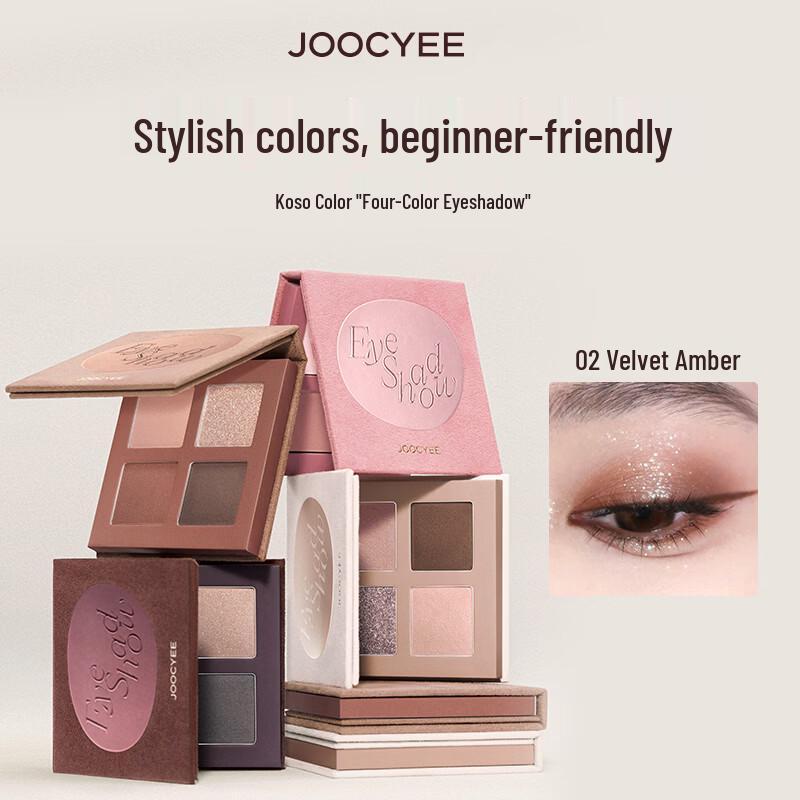 Четырехцветная палетка теней для век JOOCYEE