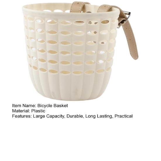 Kids Bike Front Basket Storage Box Large Capacity Strong Load-bearing Universal Easy To Install Bicycle Basket with Adjustable Straps