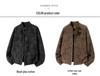 Men's American Retro PU Leather Stand Collar Motorcycle Jacket - Winter Style, Padded, Loose Fit, Versatile and Casual.