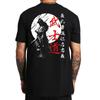 Japan Samurai Spirit T-Shirts für Männer im japanischen Stil mit Rückendruck, lockere, übergroße Oberteile aus 100 % Baumwolle, T-Shirt, Bushido, männliche Geschenke, T-Shirt