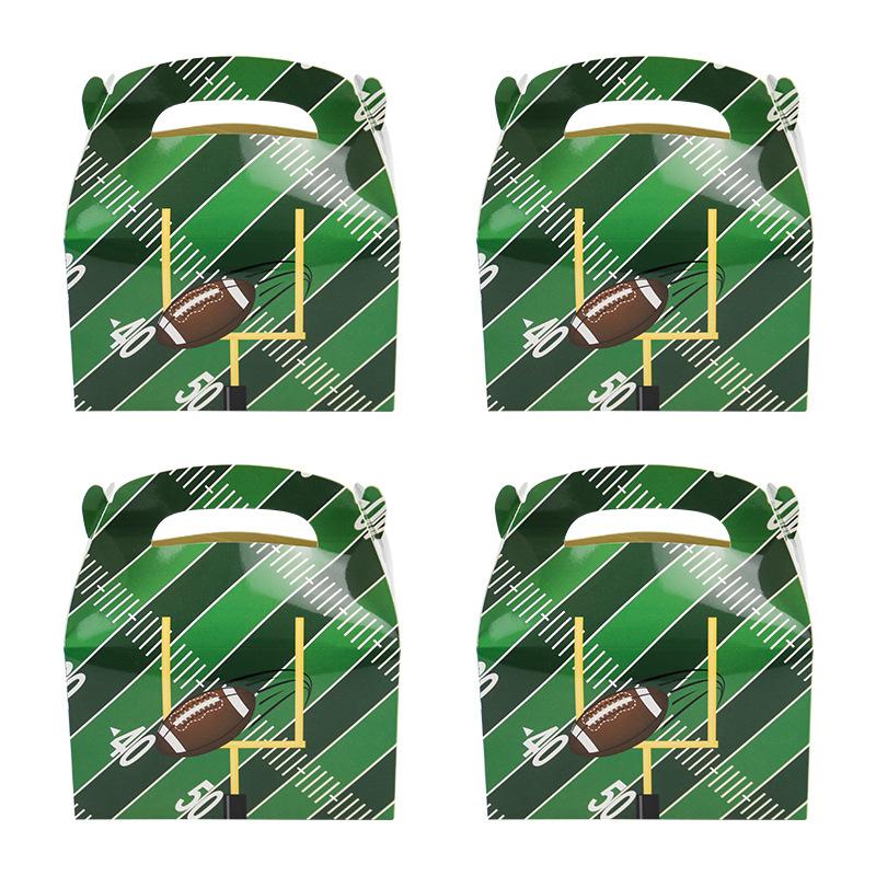 

Super Bowl Theme Rugby Carton Party Supplies Candy Box Packaging Carrying Box
