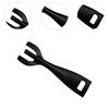 Cast Iron Steak Plate Fork Portable Heat Resistant Reusable Hot Dish Gripper Cooking Tongs for Home Kitchen BBQ Tool