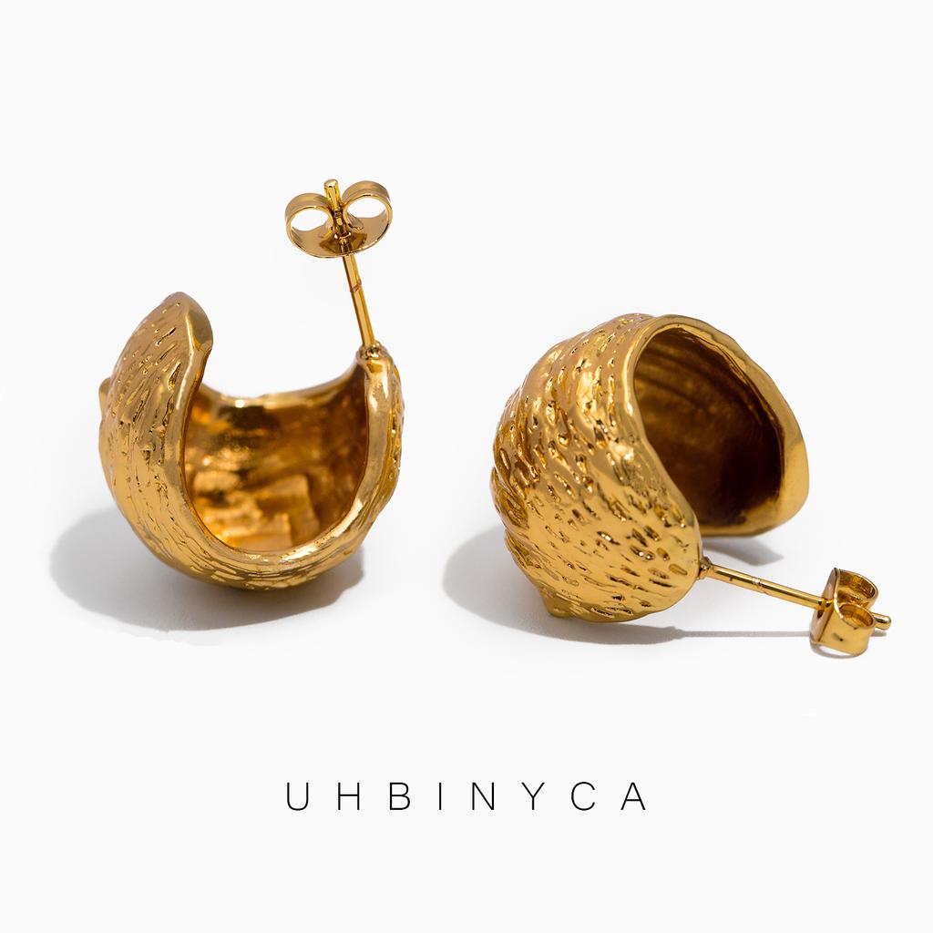 Hemisphärische geometrische Ohrringe für Damen, aus Edelstahl, geeignet für Schmuck für Zusammenkünfte und den täglichen Gebrauch