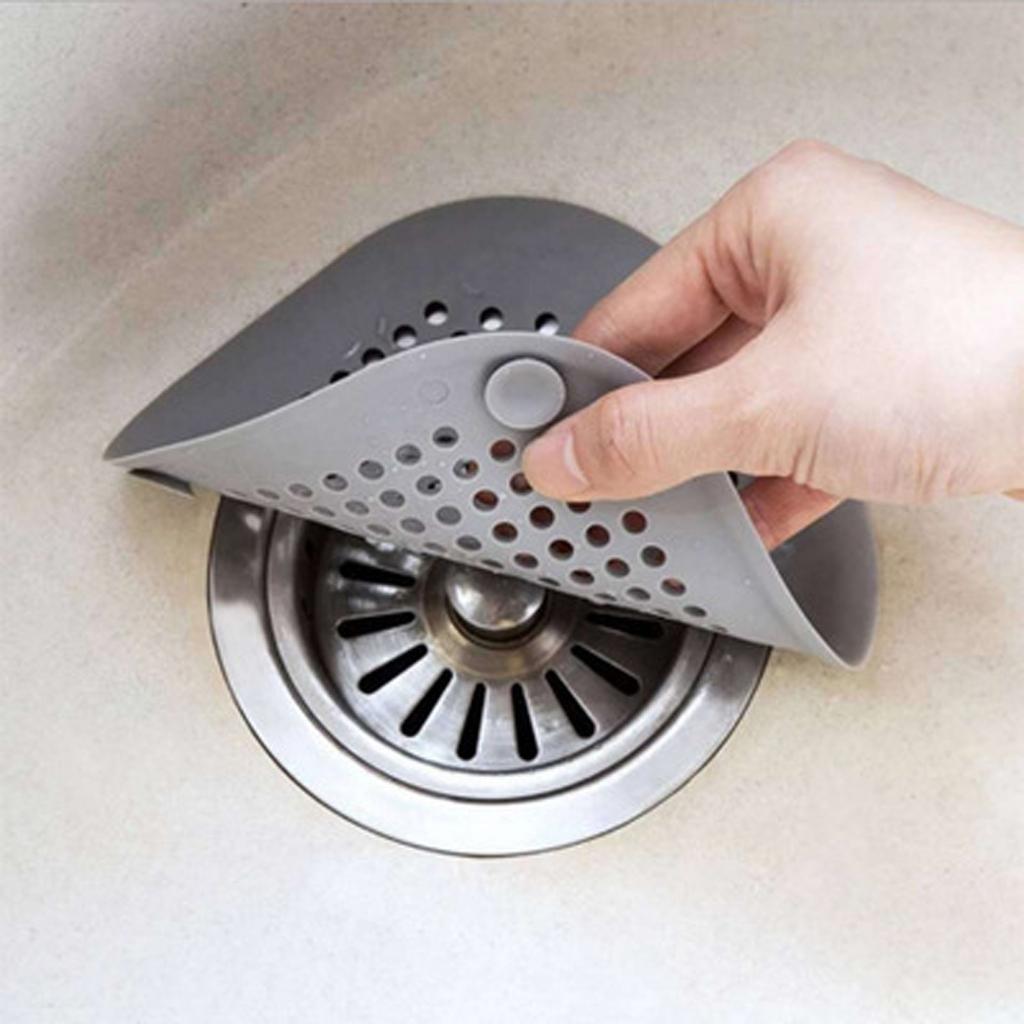 Shower Drains Cover Silicone Hair Stopper Filter Bathroom Drains Floor Sink Strainer