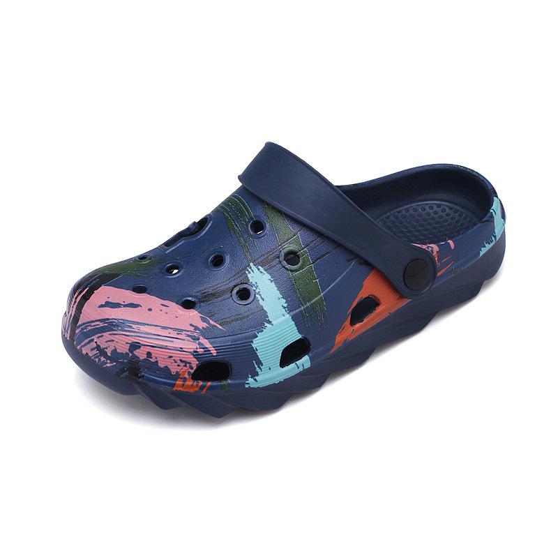 Boys' and Girls' Casual Soft-Soled Beach Sandals - Medium & Large Kids' Foot-Covering Crocs