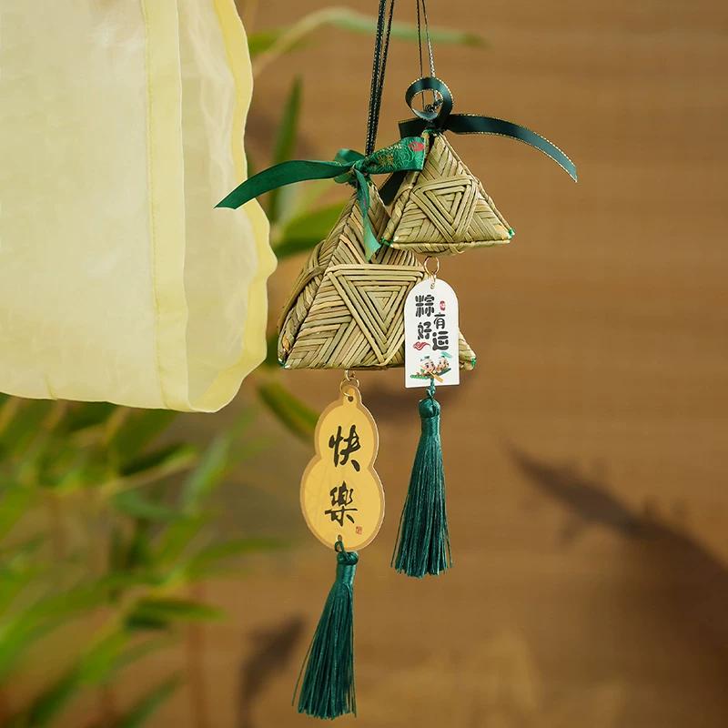 Zongzi Small Pendant Sachet, Fragrance Pouch, Dragon Boat Festival Mugwort Filling, Mosquito Repellent, Handmade Product, Portable for Children